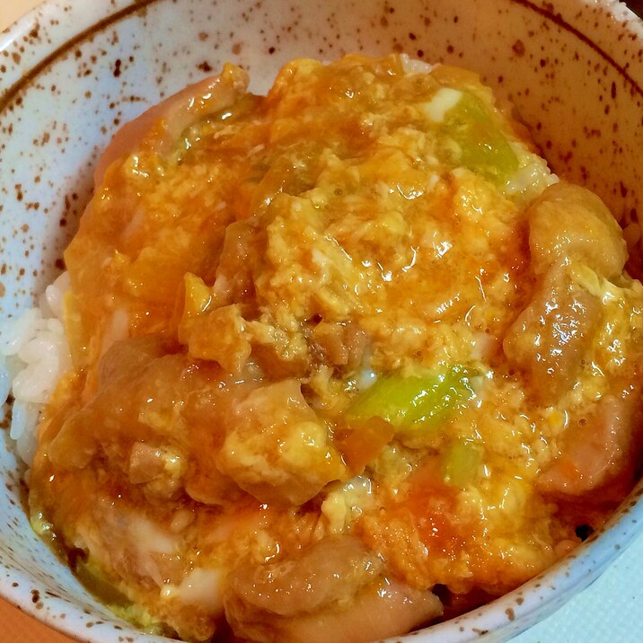 めんつゆで作るかんたん親子丼